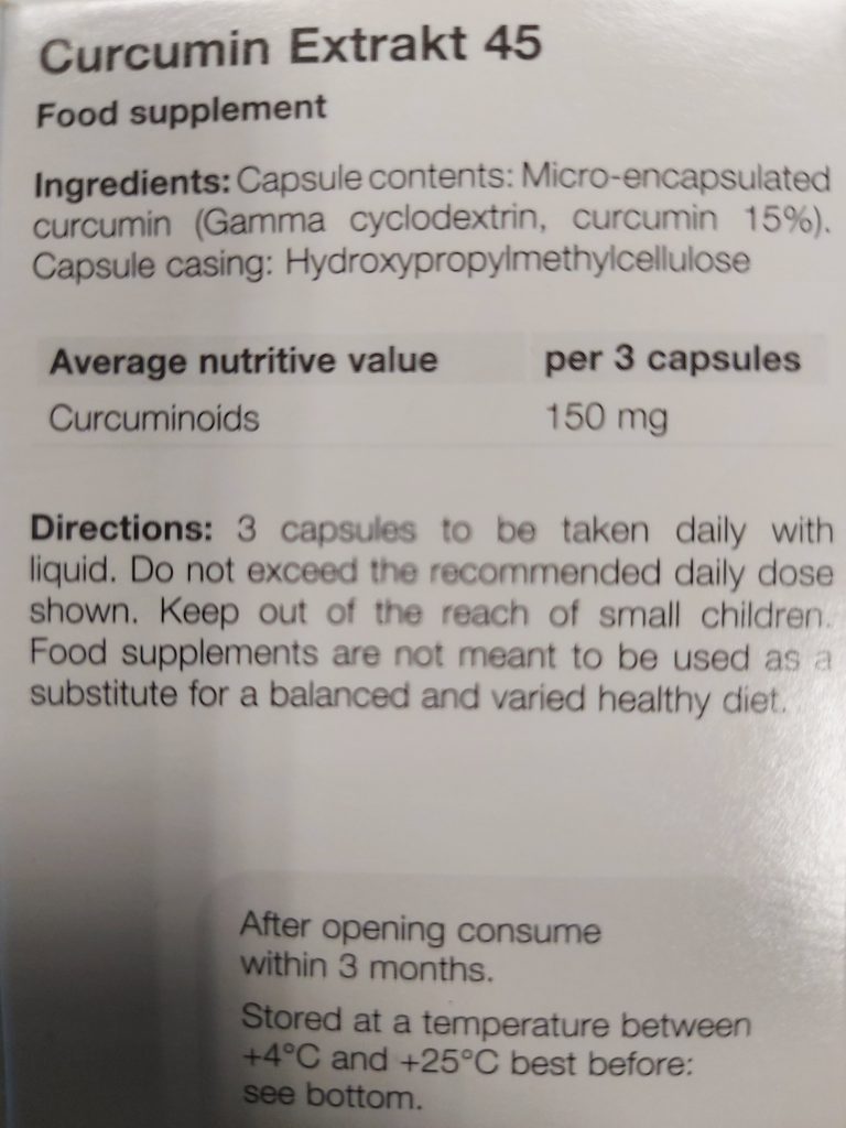 Curcumin Extract Ingredients